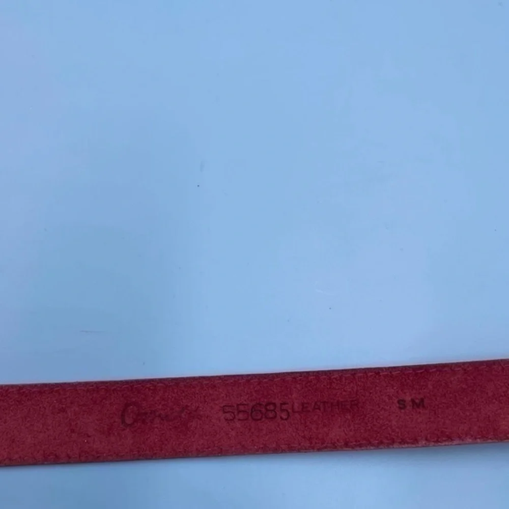 Vintage Omela Genuine Leather Pink Belt - Picture 4 of 4